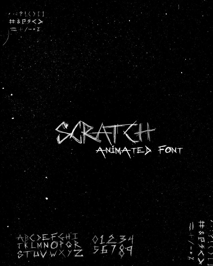 SCRATCH Animated Font
