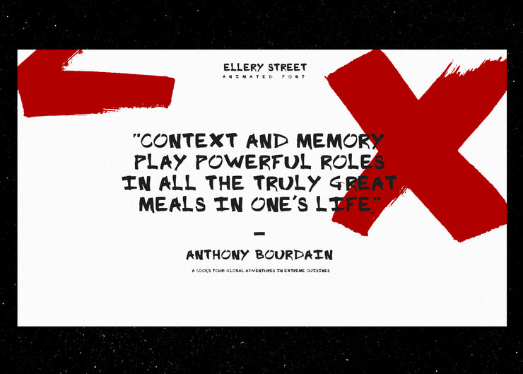 ELLERY STREET Animated Font