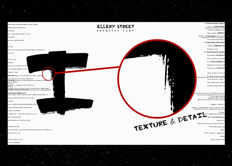 ELLERY STREET Animated Font