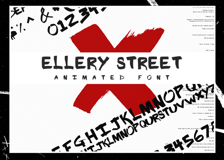 ELLERY STREET Animated Font