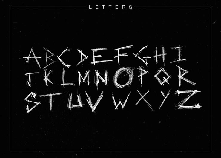 SCRATCH Animated Font